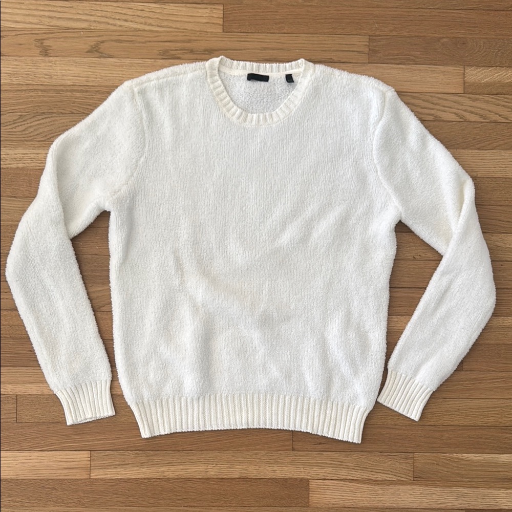 Classic White Men's Sweater